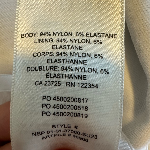 BABATON White square neck bodysuit - Picture 4 of 5